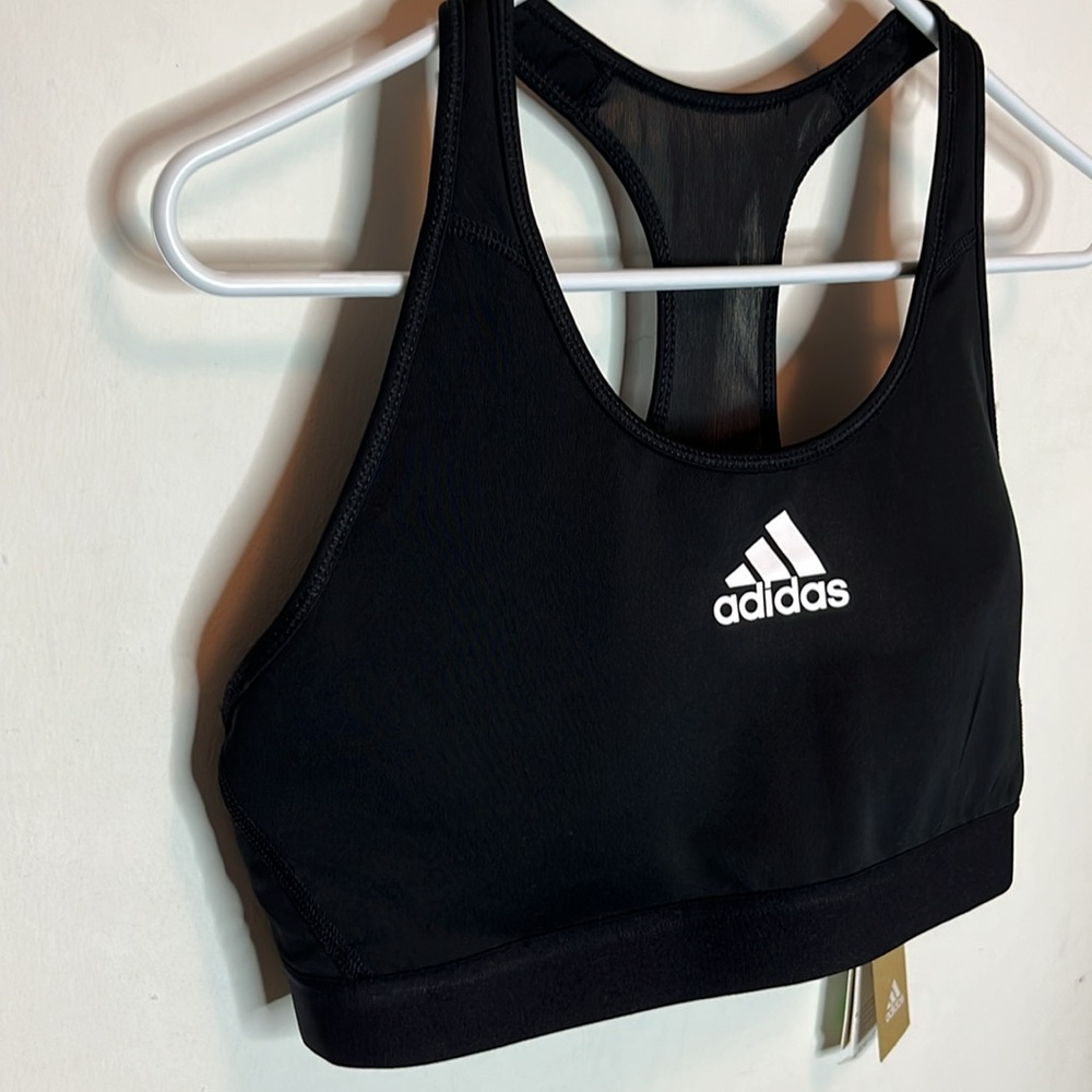 Adidas Women's Don’t Rest Black Sports Bra - Picture 4 of 11